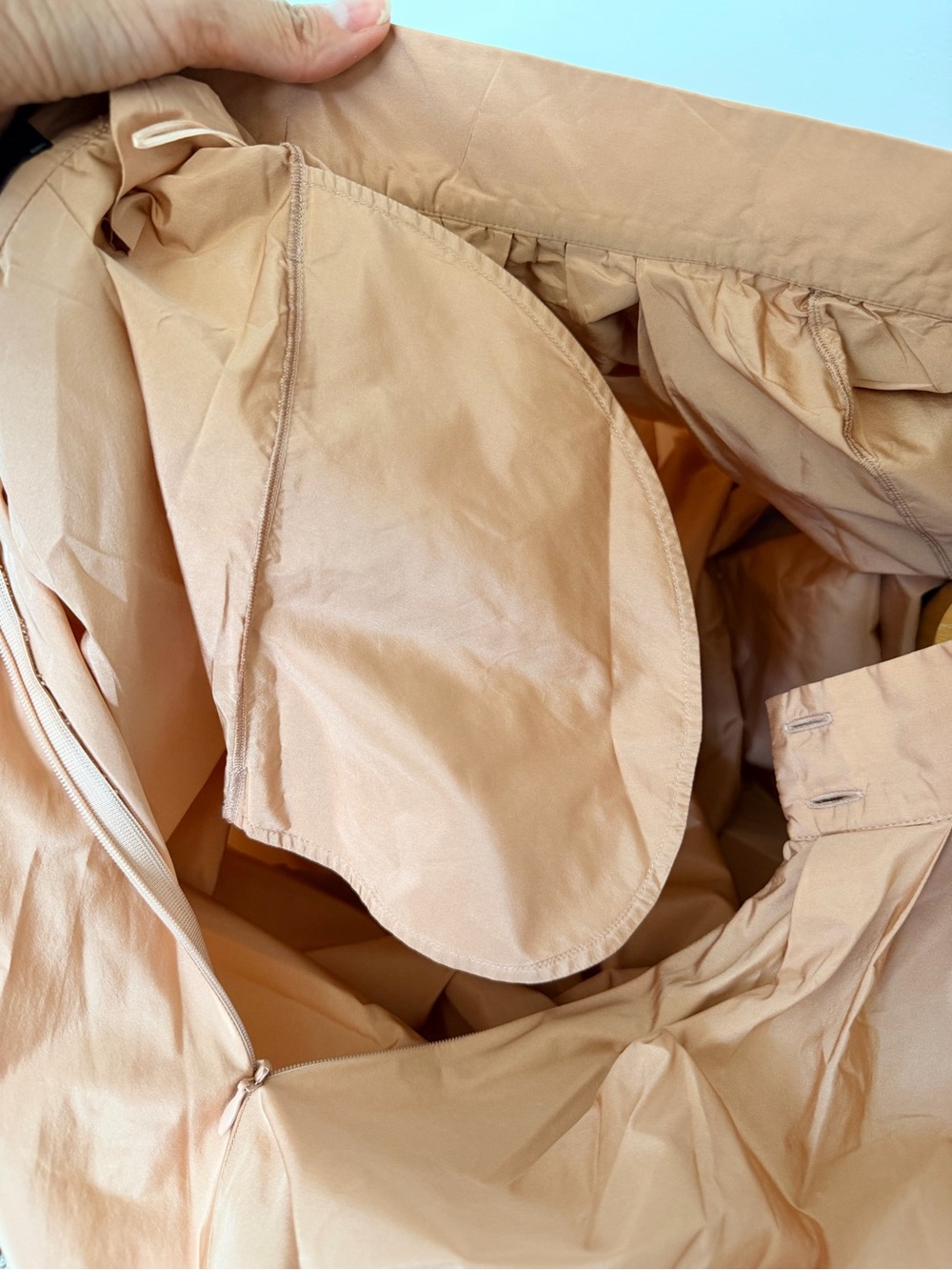 Max Mara Pianoforte Dusty Rose / Copper Max Silk Blend Taffeta XS - Picture 5 of 7